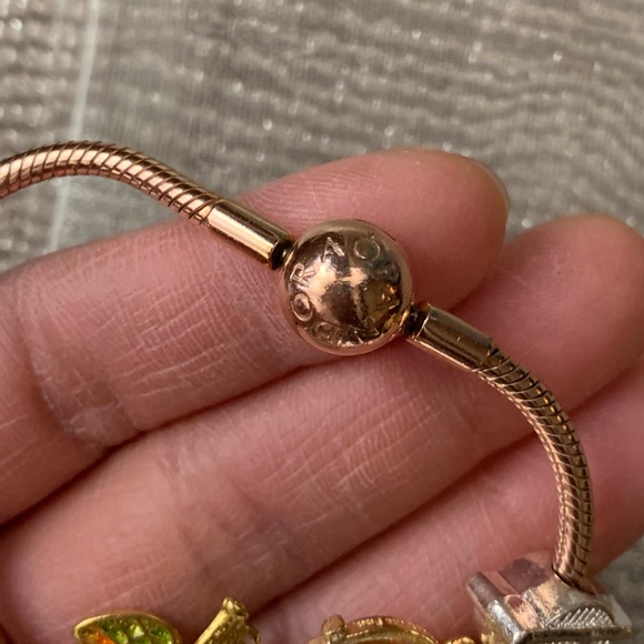 Pandora 14k Rose Gold-plated Moments Snake Bracelet w/ NEW Harry Potter Charm - Picture 10 of 14